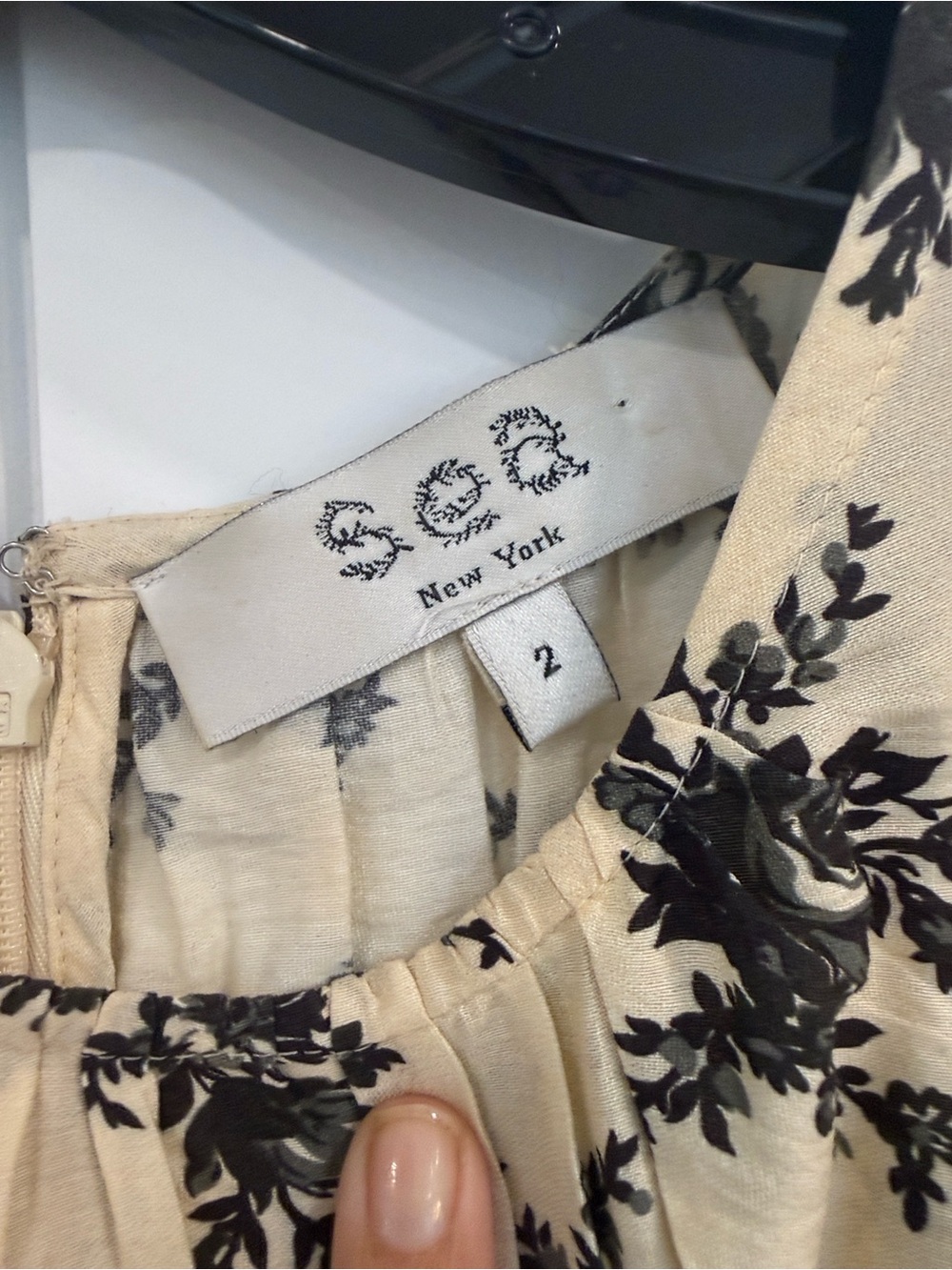 See By Chloe Joan Short Sleeve Maxi Dress with Black Floral Print - Picture 12 of 16